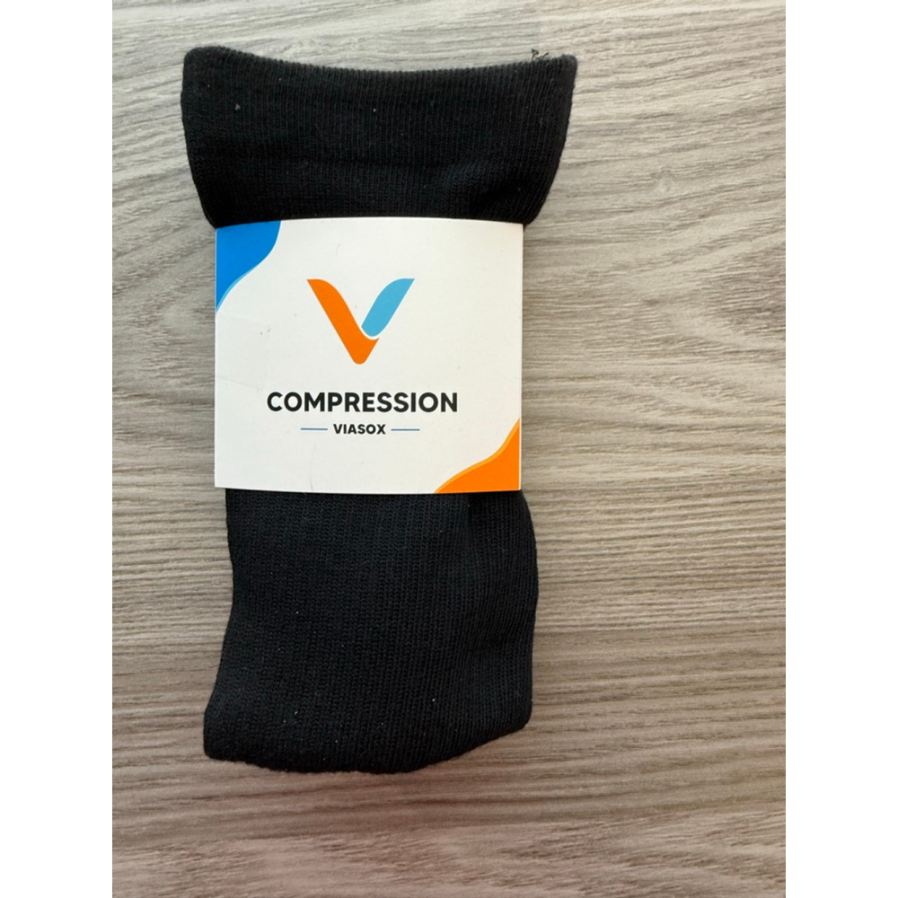 Women's Viasox Black Compression Socks One Size